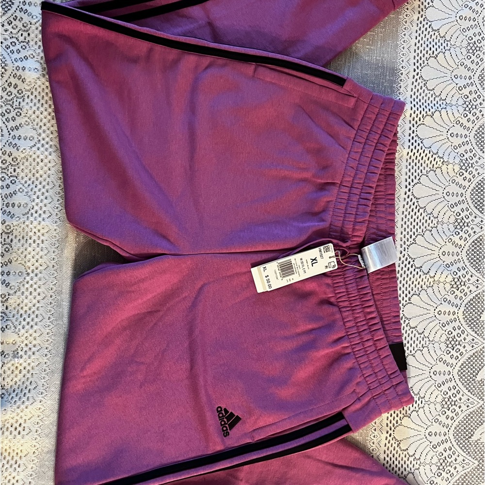 Light Purple Womens Adidas Joggers Size XL